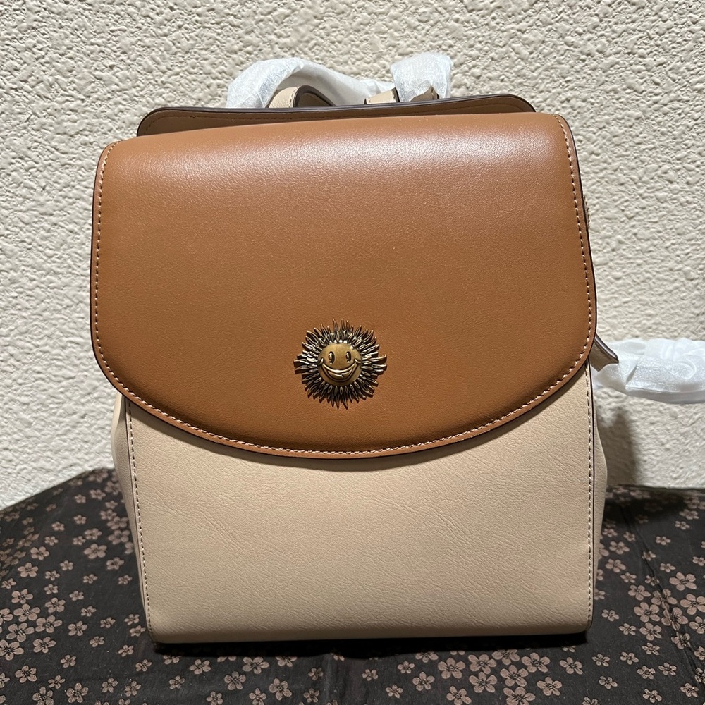 *Sale*Caramel pudding leather texture backpack